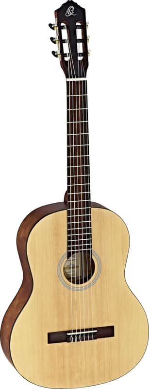 Ortega Guitars RST5M Student Series Full Body Size Nylon Classical 6-String Guitar, Spruce Top and Catalpa Body, Natural Matte Finish image 1