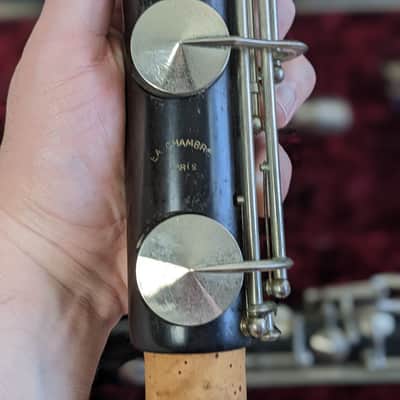 Vintage La Chambre Paris All Wood Bass Clarinet made in France image 4