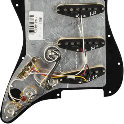 Genuine FENDER Pre-Wired TEX-MEX Loaded Strat 11-Hole Black Pickguard image 14
