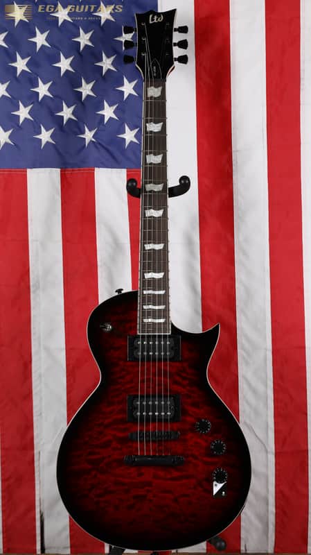 ESP LTD EC-256 QM - See Thru Black Cherry Sunburst image 1