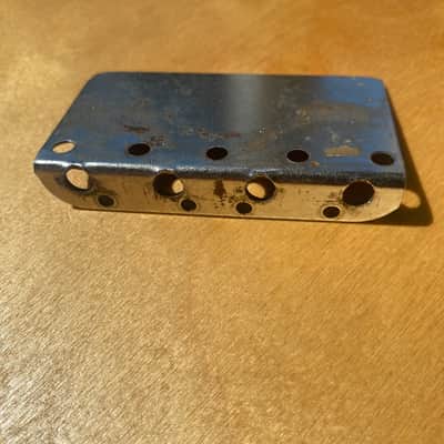 Vintage Pre-CBS Fender Bridge Plate and saddles - Precision Jazz image 5