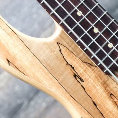Lakland Skyline Series 55-01 Deluxe Spalted Maple Natural 5-String Electric Bass image 9