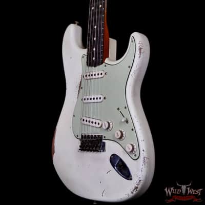 Fender Custom Shop Andy Hicks Masterbuilt 1963 Stratocaster Relic Aged Olympic White 7.30 lbs image 2