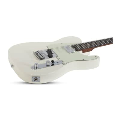 Schecter Nick Johnston Signature PT Electric Guitar in Atomic Snow with Schecter Universal Hard Shell Carrying Case image 4
