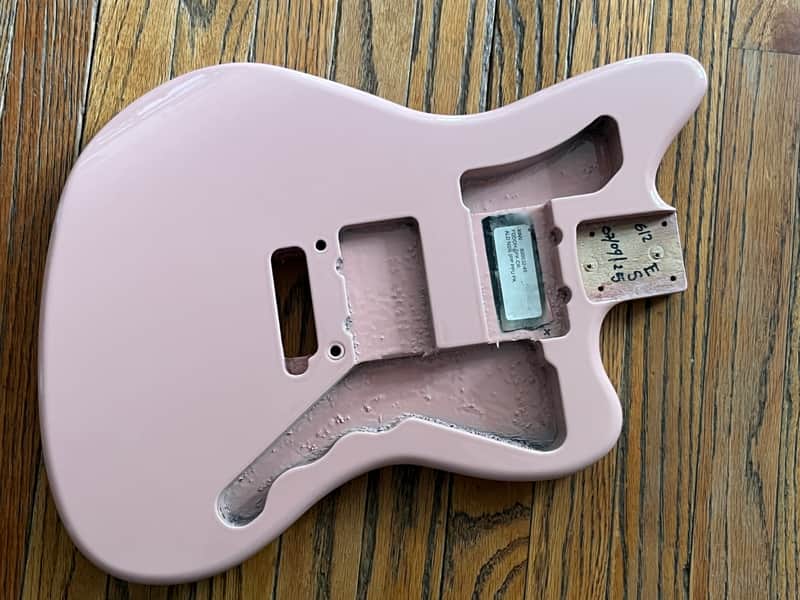 G&L CLF Research Doheny Shell Pink USA guitar body image 1