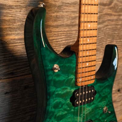Used Ernie Ball Music Man BFR JP-15 - Teal Quilt Burst w/OHSC image 5
