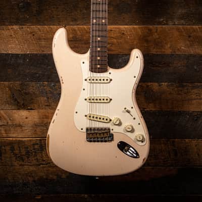 Fender Custom Shop 1959 Stratocaster Relic in Super Faded Aged Shell Pink image 11