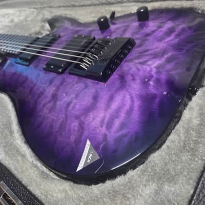 ESP LTD H-1000 Deluxe Evertune - See Thru Purple Sunburst 2023 image 7