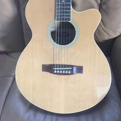 Stagg Natural Acoustic Electric Guitar w/BBand Preamp. Model SW206CBB-N. Sale Benefits Music Ed Nonprofit! image 3