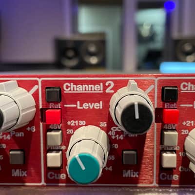 ATI 8MX2 8x2x8 Mic Pre Mixer - Red image 2