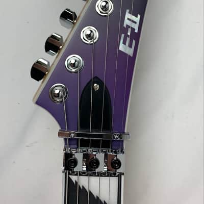 ESP E-II Alexi Laiho Signature Ripped Purple Fade Satin with Pinstripes B-Stock image 12