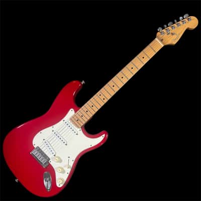 1995 Fender American Standard Stratocaster with Maple Fretboard All Original - Lipstick Red image 1