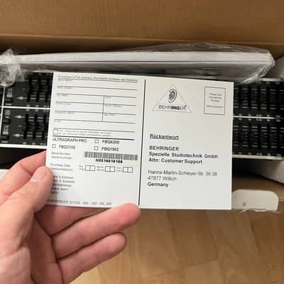 Behringer Ultragraph Pro FBQ3102 31-Band Stereo Graphic EQ 2000s - Black image 4