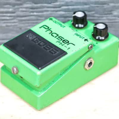 Boss PH-1 Phaser Silver Screw Black Label Made in Japan Phaser Effect Pedal image 5