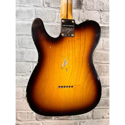 Fender Custom Shop  Limited Edition Nocaster Thinline Relic, 1-Piece Quartersawn Maple Neck, Aged 2-Color Sunburst image 7