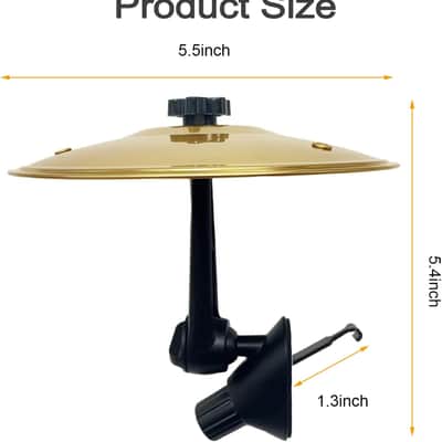 Car Cymbal Air Vent Crash Dash Board Cymbal Drum Symbol Dashboard Drums Mini Mount Drumming Music Mounted Tiny Clip Attachment Set Attaches Small Stand Splash Instrument Drumset Kit image 3