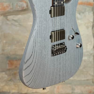 TOM ANDERSON Angel Player HH - Swamp Ash Body & Chocolate Maple Neck - Satin Organic Grain Super Sonic Gray image 2