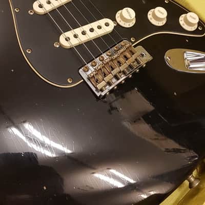 Fender Custom Shop Postmodern Stratocaster Journeyman Relic Rosewood Fingerboard Aged Black image 2