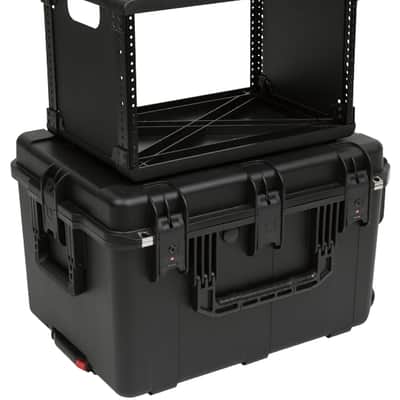 SKB 6 Space Rack Cage 13" deep removable + Carrying Road Case with Foam Fitting image 1