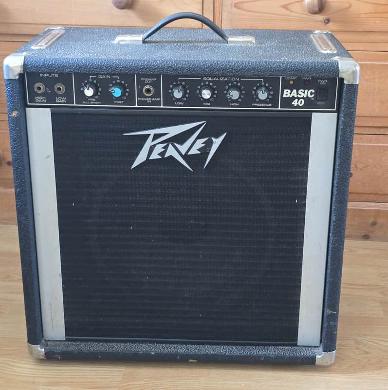 Peavey Basic 40 40-Watt 1x12" Bass / Keyboard Amplification System 1980s - Black image 1