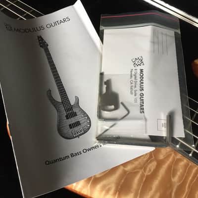 Modulus Quantum 5 Hollow Body Bass Guitar 5A Quilt Top MAPLE NOS - TOP OF LINE 2006 Natural image 10