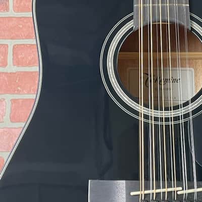 Takamine GD30CE-12 Dreadnought Cutaway 12-String Acoustic-Electric Guitar - Gloss Black image 3