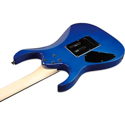Ibanez GRG120QASP GRG Series 6-String Electric Guitar 2023 - Transparent Blue Gradation image 7