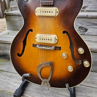 1958 Guild T-100D Slim Jim Electric Guitar with P90's   Video image 5