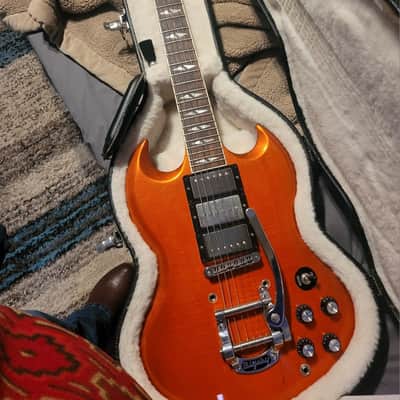 Gibson Sg deluxe 2013 - Orange burst image 1