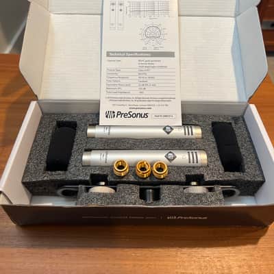 PreSonus PM-2 Small Diaphragm Cardioid Condenser Microphone Stereo Pair 2019 - Present - Nickel image 1