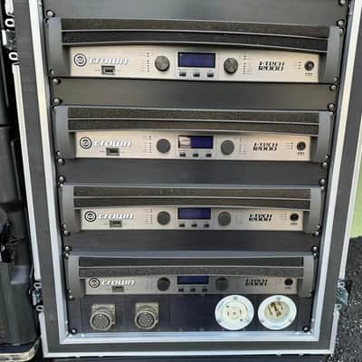 (4) JBL VTX-V25-11 LINE ARRAY W/ TRANSPORT CART AND CROWN AMP RACK (THS) image 9