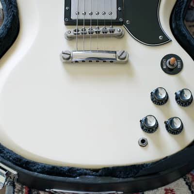 MIJ 1989 Greco Polaris White SG Standard model SS63-60 with Sheptone pickups image 9