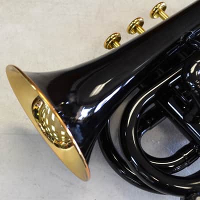 Jupiter JPT-416 Pocket Trumpet (Black Lacquer) with Mouthpiece and Carry Case image 9
