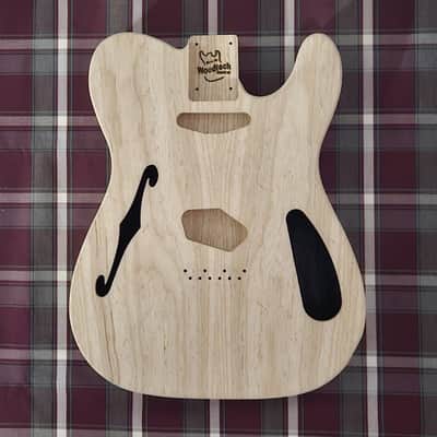 Woodtech Routing - Swamp Ash/Swamp Ash Telecaster Thinline Body - Unfinished image 1