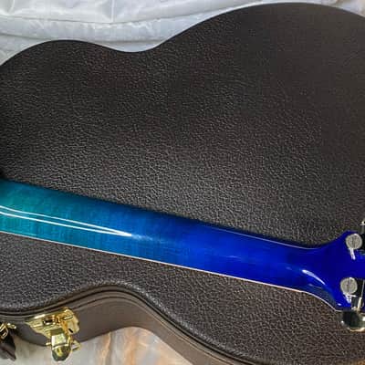 NEW ! Taylor 614ce Custom Acoustic-Electric Guitar - Natural Top - Blue Fade Back and Sides - AAAAA Flamed Maple - Authorized Dealer - G05921 - 4.8lbs image 9