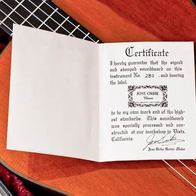 Jose Oribe Classic 640mm Classical Guitar, Cedar & Rosewood w/ Case & Hangtag, Asturias Japan image 18