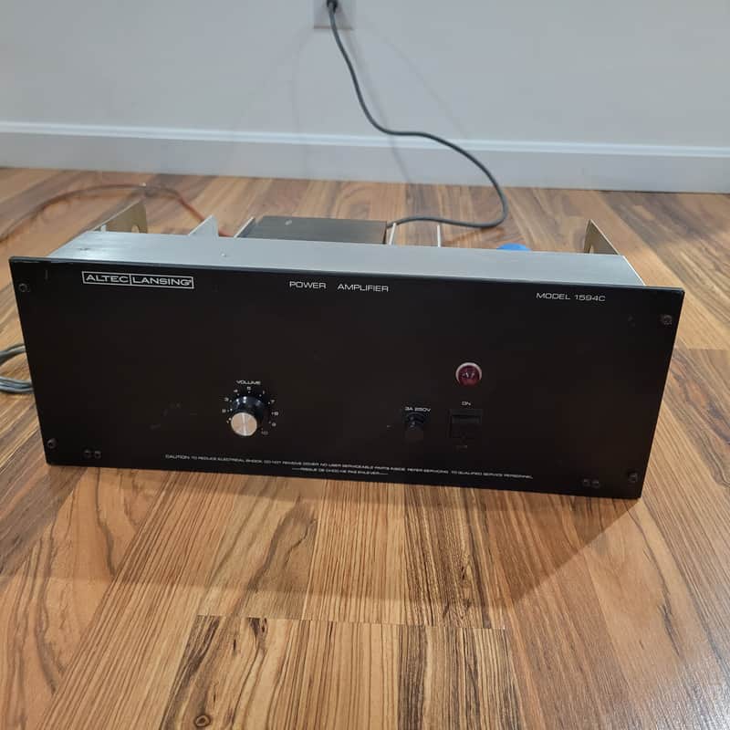 Vintage Altec Lansing  100 watt power amp 1594C 80's Black image 1