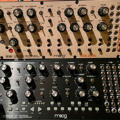 Moog DFAM + Moog Mother-32 Semi-Modular Synth Bundle – Excellent + Rack Kit image 2