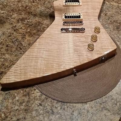 Dave Vogele Custom Guitars Hand Made Explorer 2014 Natural / Blonde image 6