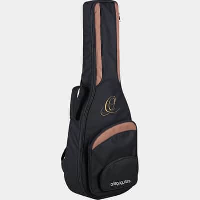 Immagine Ortega Guitars RCE138-T4BK Feel Series Slim Neck Acoustic-Electric Guitar TL Nylon w/ Bag, Black - 9