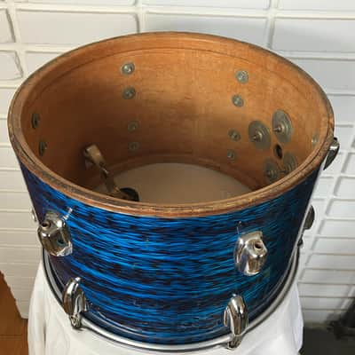 Slingerland 9x13 tom Blue Agate pearl 1973 image 8
