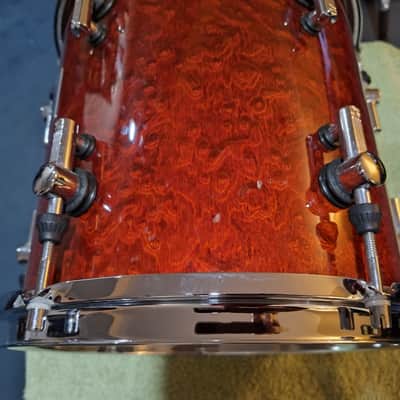 Sonor Designer Maple Light 12x12 Suspended Floor Tom - Birdseye - RED image 4