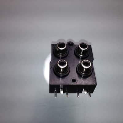Unbranded RCA Panel-Mount Female Audio Connectors Quad PCB Solder 2000 Black image 3