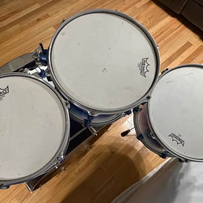 Mapex Pro M Blue & White Fade Drum Set image 11