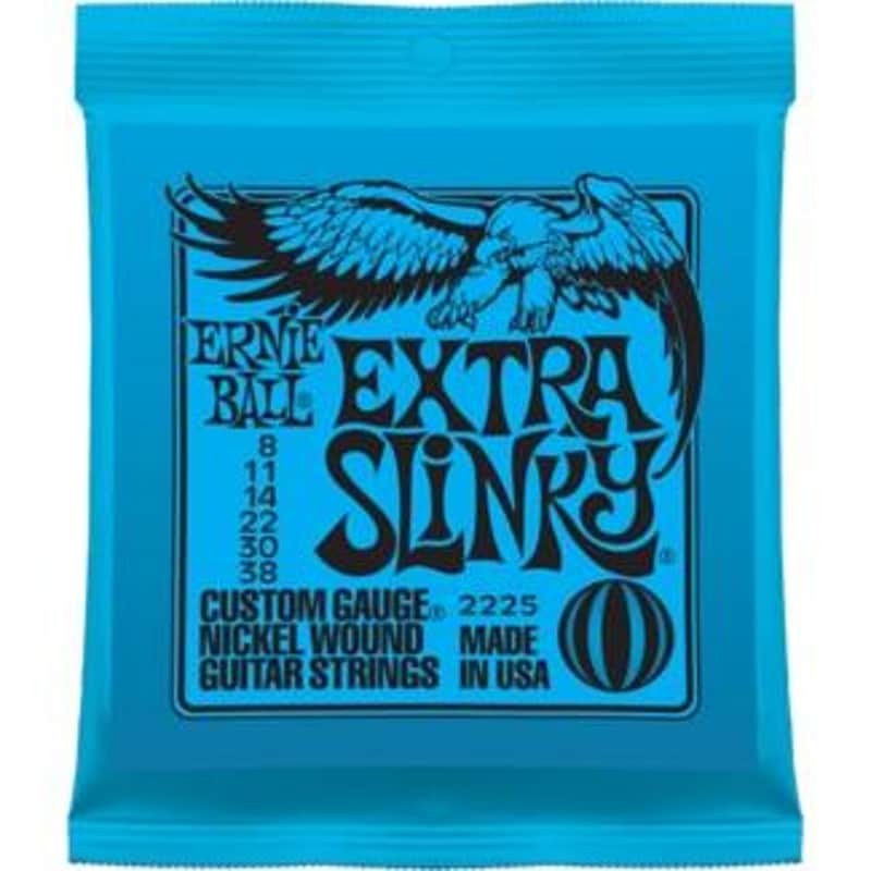 Ernie Ball 2225 Extra Slinky Nickel Wound Set, .008 - .038 image 1