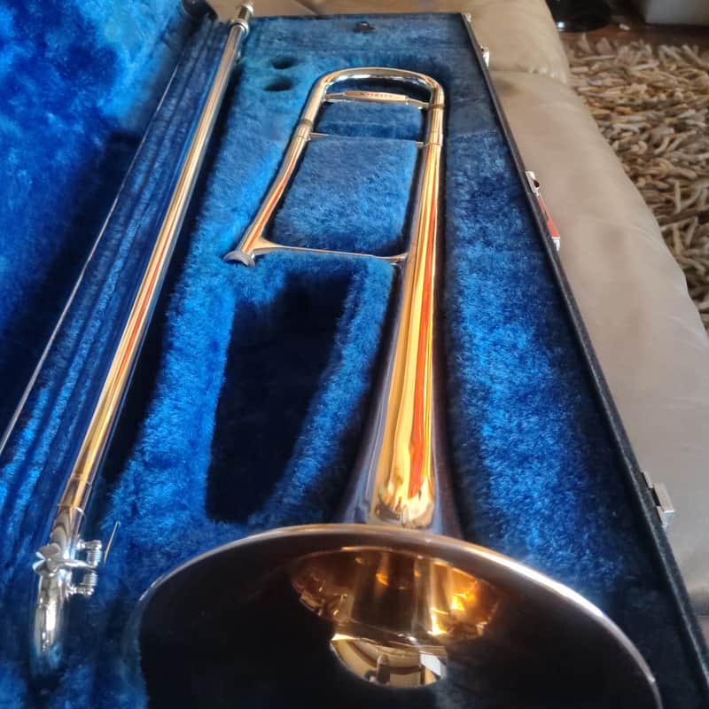 Yamaha YSL-641 large bore straight tenor trombone image 1