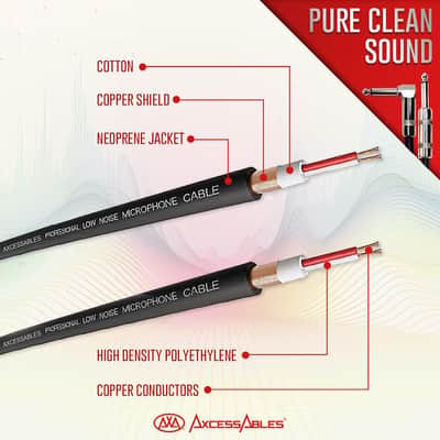 1/4" Right Angle Amp Cords for Bass & Electric Guitar - Metal Connectors, OFC Copper Wire | 10ft Right Angle to 1/4 Inch TS Straight Instrument Cable Pack| Color Amp Cables (10ft, 6 Pack) image 2