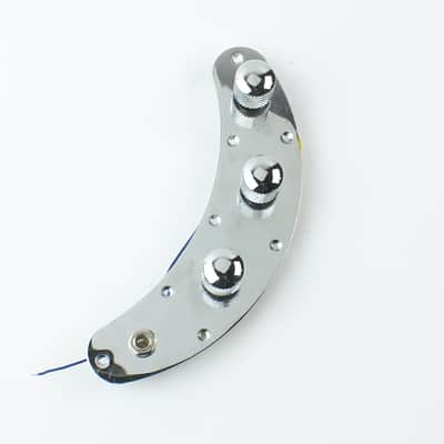 Replacment Wired Fully Loaded Metal Control Plate  For Music Man Style Bass ,Chrome