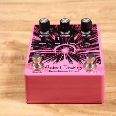 EarthQuaker Devices Astral Destiny Octal Octave Reverberation Odyssey 2021 - Present - Black on Pink image 4