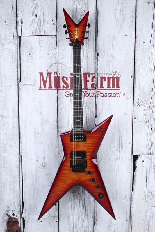 Washburn 2004 Dimebag ST Pro Stealth Electric Guitar Flame Maple